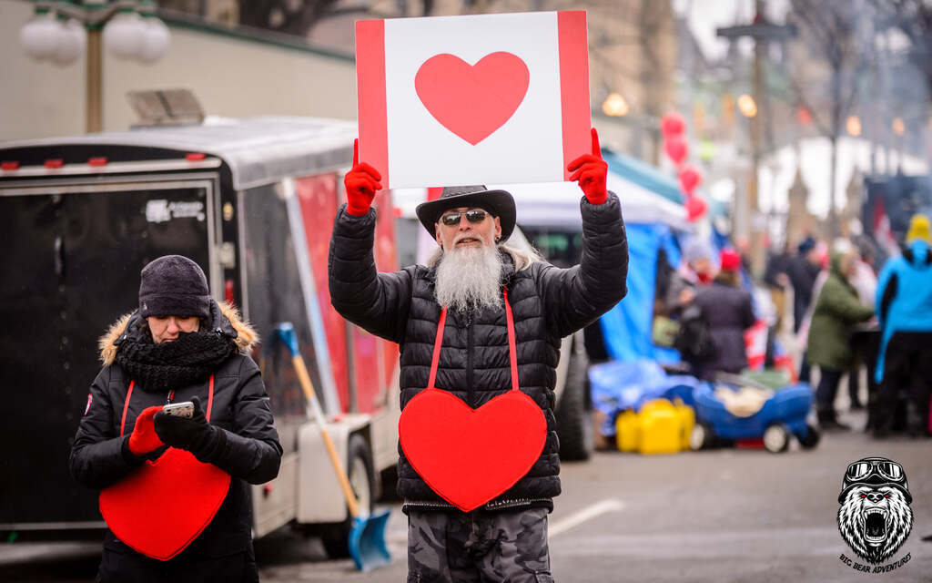 Peaceful protest, love