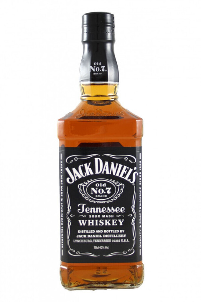 AI caption: jack daniels whiskey 750ml, black and white