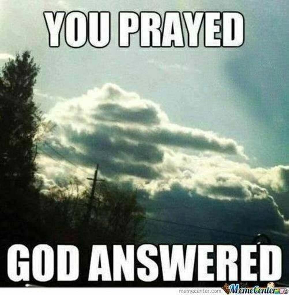 AI caption: you prayed god answered, comic