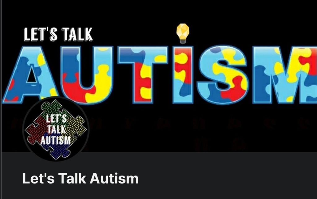 AI caption: let's talk autism, black and white