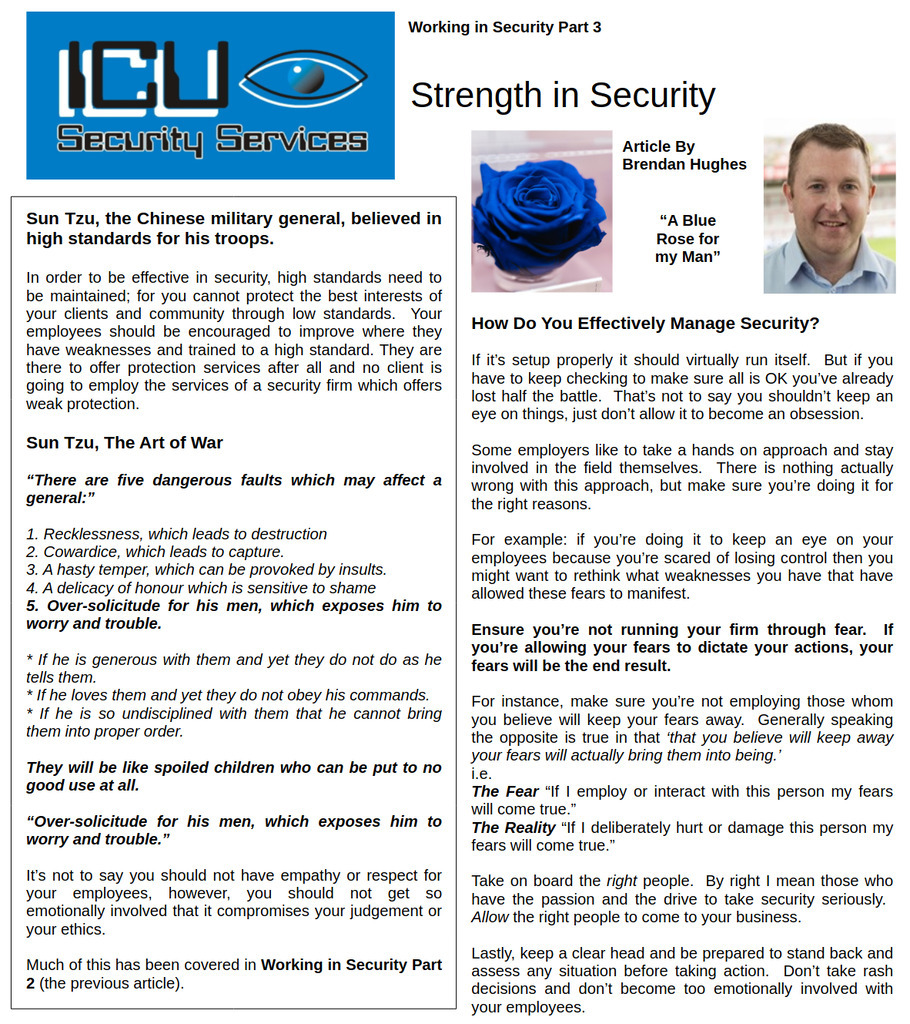 AI caption: strength in security - icu newsletter, magazine