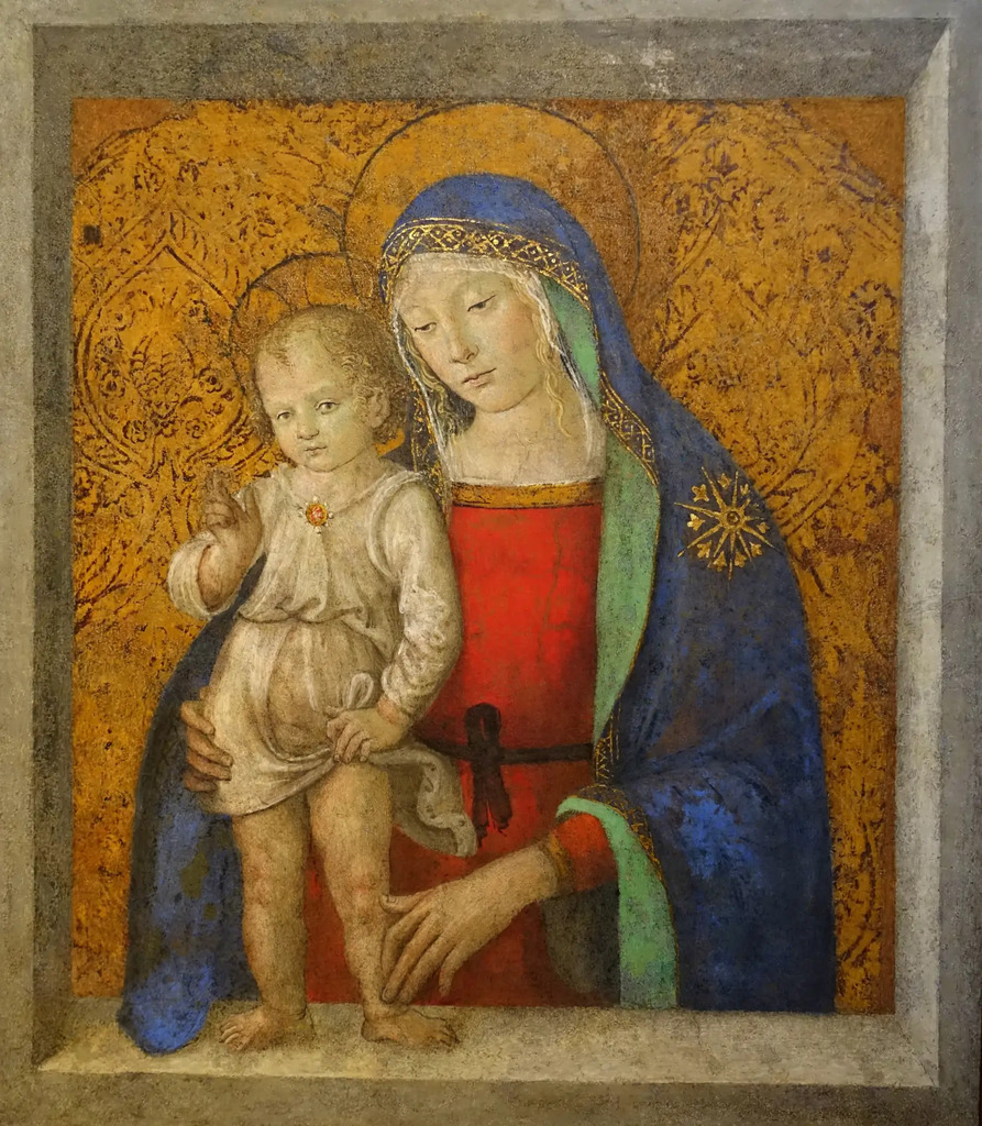 AI caption: the madonna and child, c 1490, renaissance