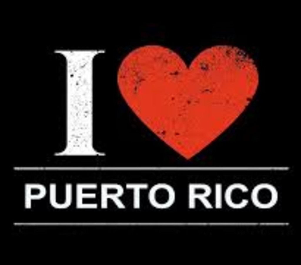 AI caption: i love puerto rico logo, black and white