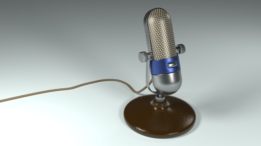 AI caption: the microphone is not plugged in, , 3d