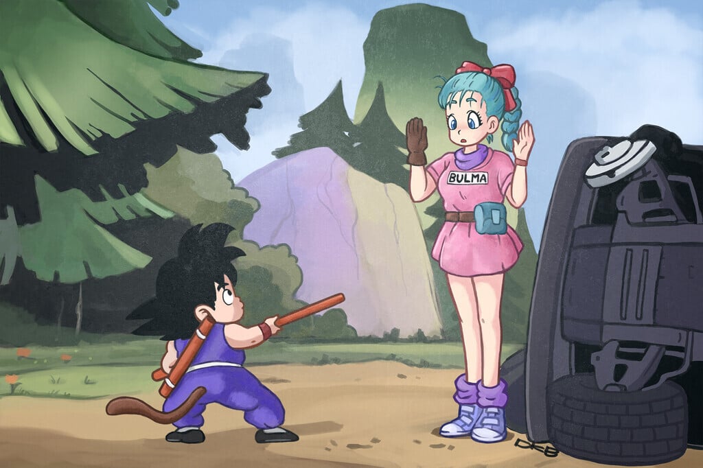 This is how Bulma is supposed to look in Dragonball.