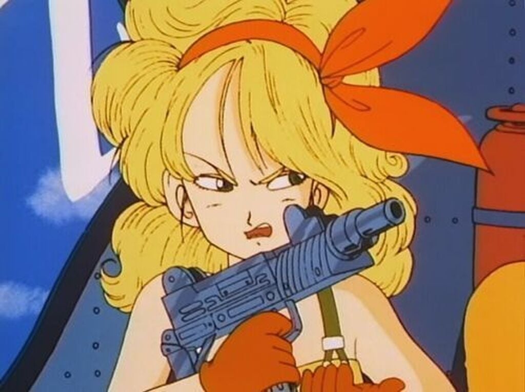 Dear God, in Dragonball Launch was the one who was packing heat!